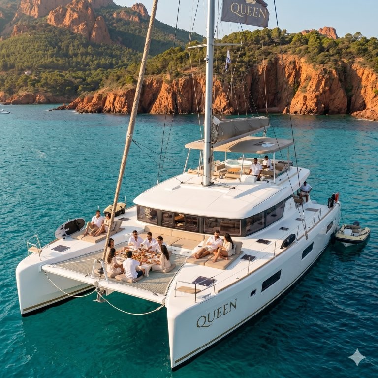 Esterel Private Catamaran Cruise Reeviera