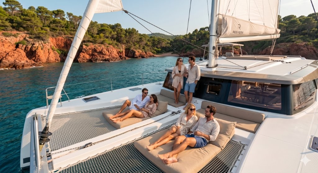 Esterel Private Catamaran Cruise Reeviera