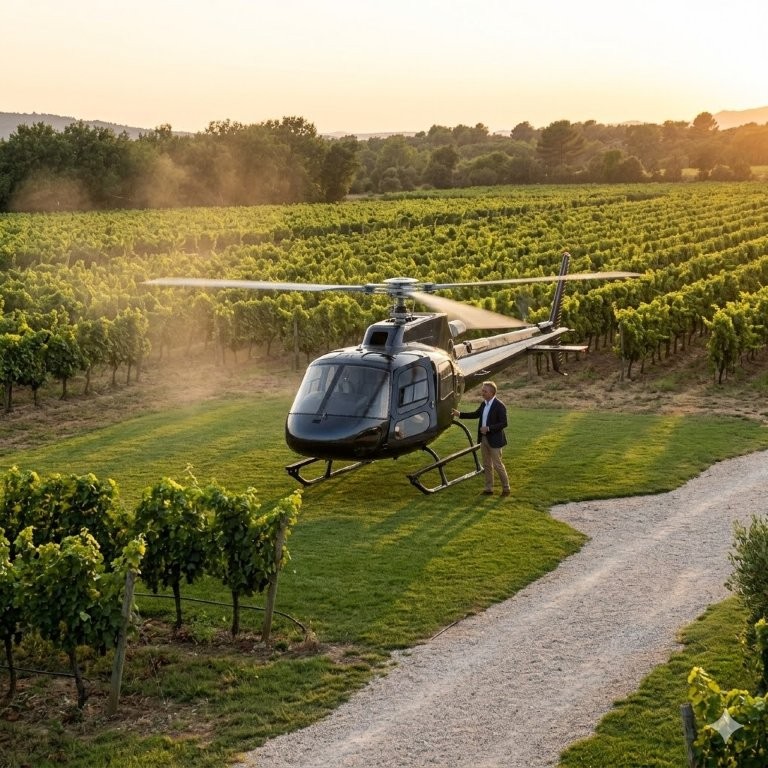 Private Estate Landing Helicopter Reeviera